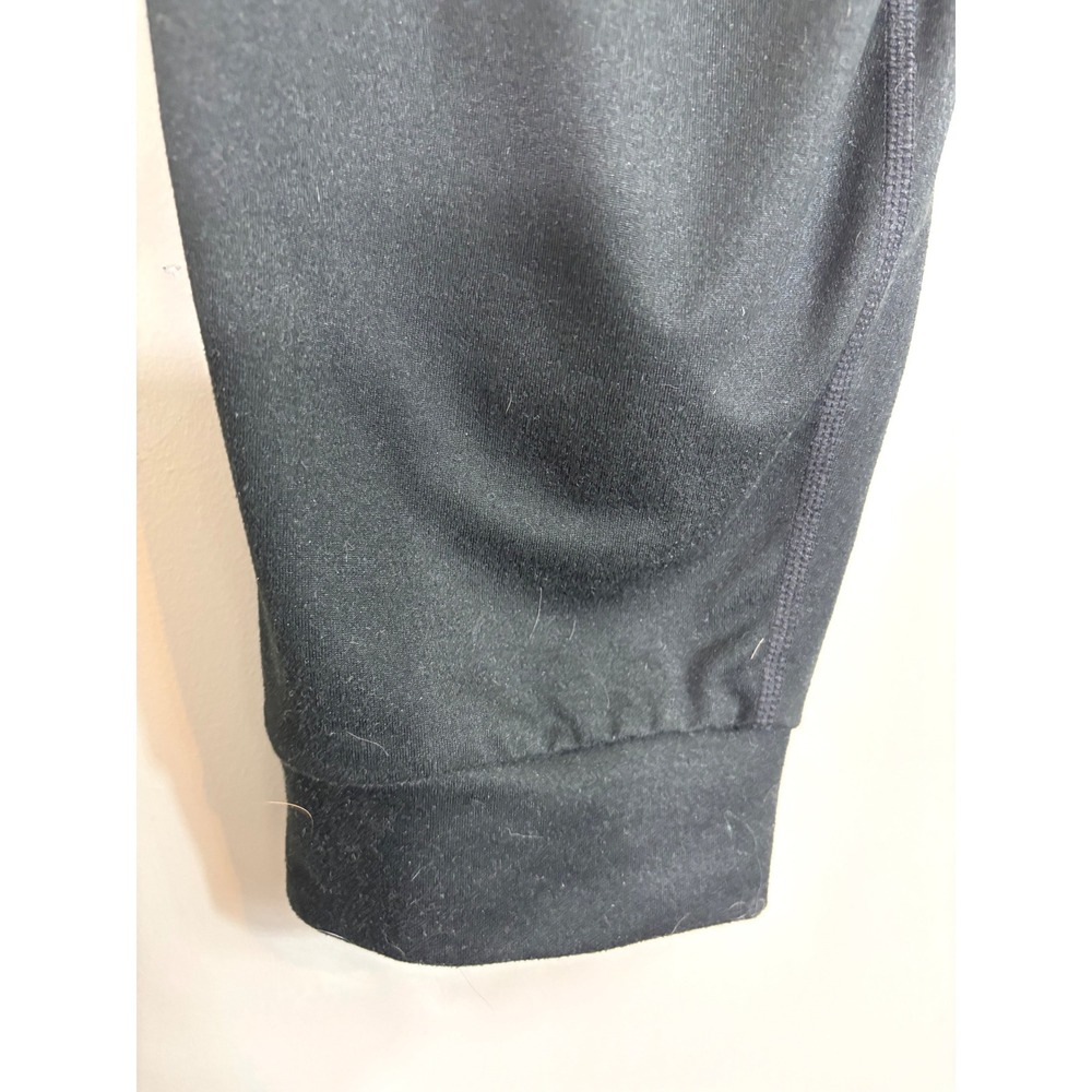 Quince Flowknit Mid-Rise Jogger Black Recycled Polyester Spandex Pants Size M - Picture 12 of 12